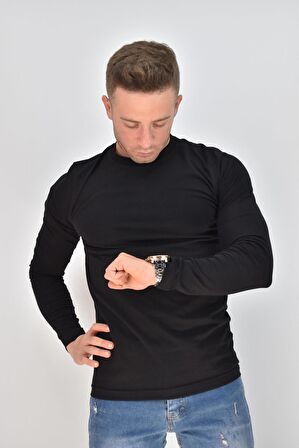 ZİDAN 4631  DAR KESİM 0 YAKA İNCE BODY ERKEK SWEATSHIRT