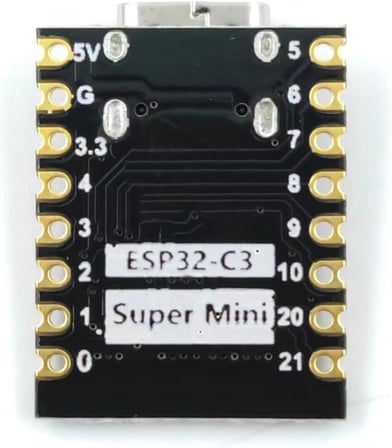 ESP32 C3 Super Mini Geliştirme Kartı Wifi Bluetooth Type-C Usb 160Mhz 4MB Flash 400kb PSRam DVM.101.361
