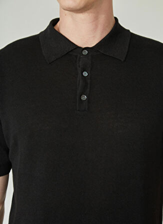 Mr. Mood Polo Yaka Siyah Erkek T-Shirt Mr Compaorta