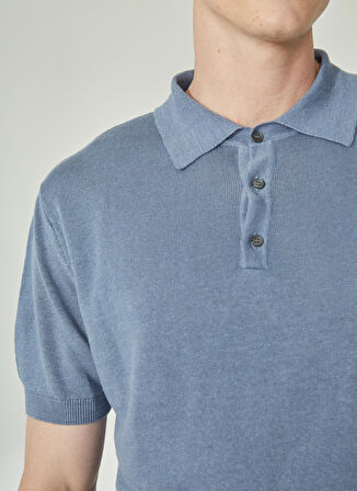 Mr. Mood Polo Yaka Mavi Erkek T-Shirt Mr Compaorta