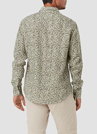 Mr. Mood Standart Düğmeli Yaka Açık Yeşil Erkek Gömlek Mr Mood Special Edition