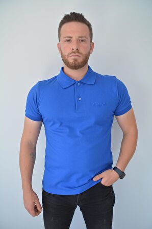 Royyen 3158 Nakışlı Erkek Polo Yaka Tişört