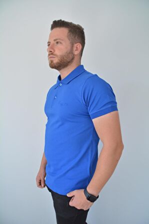 Royyen 3158 Nakışlı Erkek Polo Yaka Tişört