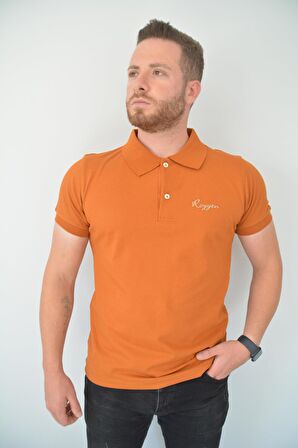 Royyen 3158 Nakışlı Erkek Polo Yaka Tişört