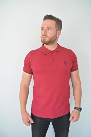 Royyen 3162 Baskılı Polo Yaka Erkek Tişört