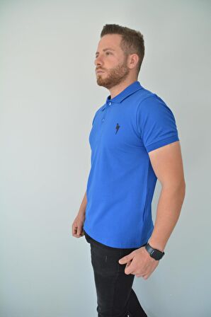 Royyen 3162 Baskılı Polo Yaka Erkek Tişört