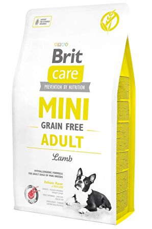 Brit care tahılsız mini kuzulu 2kg yetişkin adult kuzu etli küçük ırk yetişkin köpek maması 