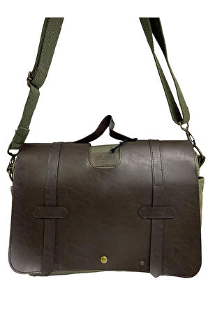 Kanvas Su Geçirmez Unisex Disayn Okul Gezi Iş Outdoor Postacı Çantası 35x24cm