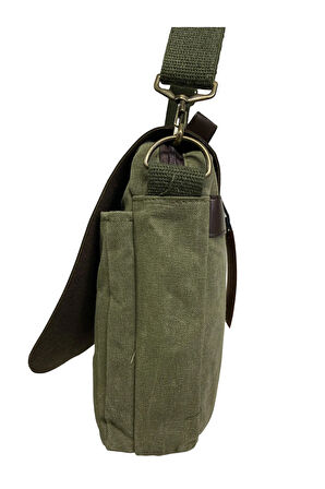 Kanvas Su Geçirmez Unisex Disayn Okul Gezi Iş Outdoor Postacı Çantası 35x24cm