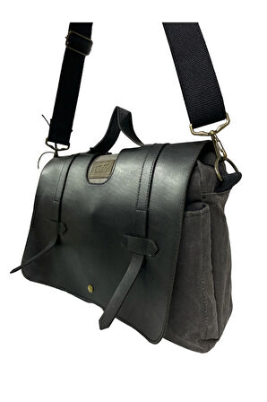 Kanvas Su Geçirmez Unisex Disayn Okul Gezi Iş Outdoor Postacı Çantası 35x24cm