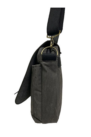 Kanvas Su Geçirmez Unisex Disayn Okul Gezi Iş Outdoor Postacı Çantası 35x24cm