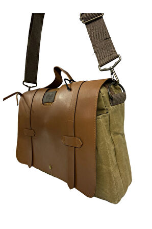 Kanvas Su Geçirmez Unisex Disayn Okul Gezi Iş Outdoor Postacı Çantası 35x24cm