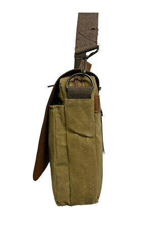 Kanvas Su Geçirmez Unisex Disayn Okul Gezi Iş Outdoor Postacı Çantası 35x24cm