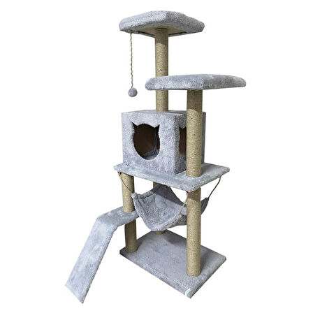 Reyo Pet Kedi Tırmalama Kulesi Platformlu 124 cm