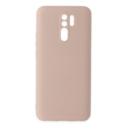 Xiaomi Redmi 9 Kılıf Nano içi Kadife Silikon - Pudra