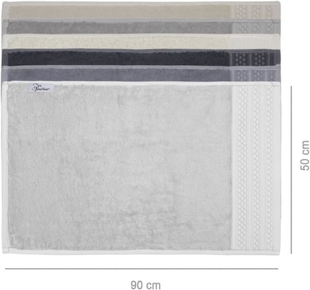 Softure 3’lü El Yüz ve saç Havlusu, Günlük Kullanım, 50x90 cm, Yumuşak, Dayanıklı, Hızlı Kuruyan, Ev Banyosu, Otel, Spa, Salon, Yoga, Seyahat için kullanıma uygun (Bej Set)