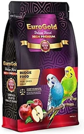 EuroGold Deluxe Blend Gerçek Elmalı Premium Muhabbet Kuşu Yemi, 1 Kg