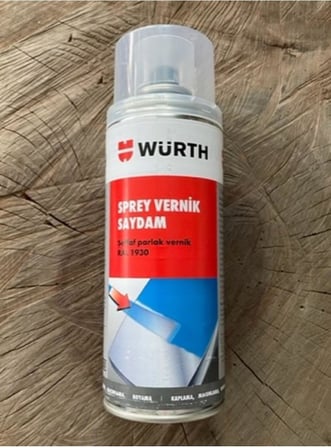 Würth Sprey Oto Verni?K Far Jant Kaporta Verni?K Parlak 400 Ml