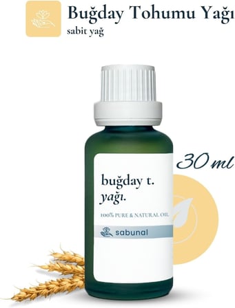 Buğday Tohumu Yağı 30 ml - Cilt ve Saç Uçları İçin Yoğun Yumuşaklık