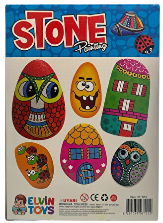 🎨 Stone Painting Taş Boyama Sanatı | Renkli, Eğlenceli ve Yaratıcı Hobi Seti