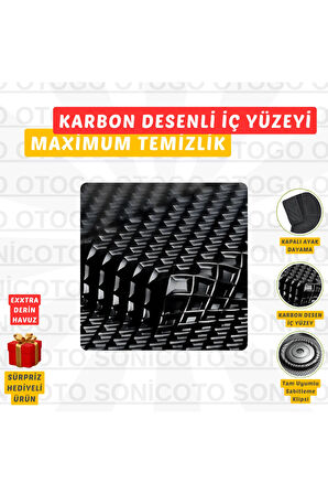 SKODA SUPER B 2021 Tam Uyumlu 4D Havuzlu Paspas Prestige Seri