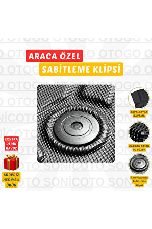 SKODA SUPER B 2021 Tam Uyumlu 4D Havuzlu Paspas Prestige Seri