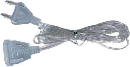 Şeffaf LED Işık Adaptör Kablo Fiş – 220V Priz Uyumlu Dekoratif Aydınlatmalar İçin (5 metre)