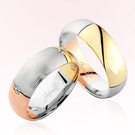 Üç Renk Altın Alyans 2107