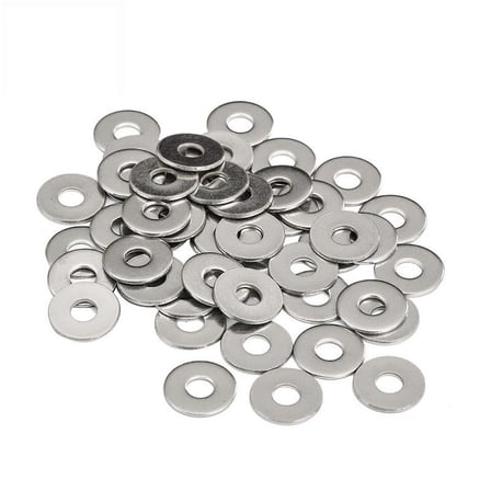 Demir Pul DIN 125 Galvaniz Kaplama Civata Vida Pulu 50 Adet (M8 mm)
