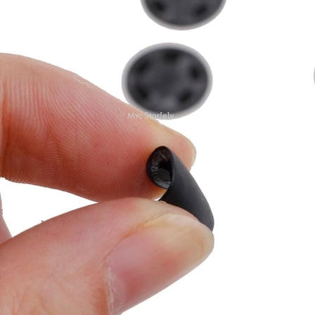 MacBook Alt Kapak Ayak Lastiği (Rubber Feet) Seti | MacBook Air 13 inç &amp; MacBook Pro 13 inç Uyumlu, Kaymaz Plastik Pabuç Yedek Ayaklar Siyah