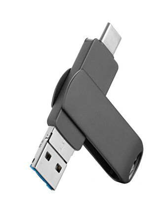 Type-c & Lightning & Usb Flash Bellek 3 in 1 128Gb Usb3.0 Apple Android Pc Flash Bellek Sürücü