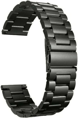 Garmin Fenix 7 ile uyumlu Kordon Kayış Metal Sıralı Çelik 22/krd04