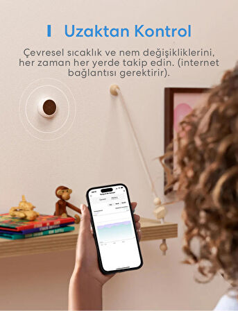 Meross Akıllı Sıcaklık ve Nem Sensörü MS100F