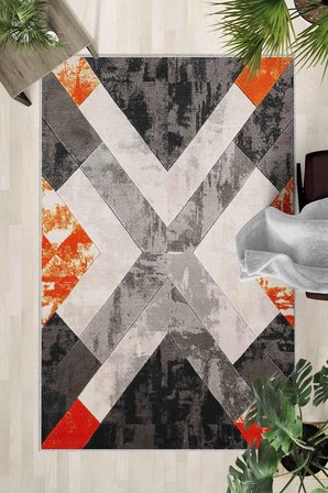 Kaymaz Taban Yıkanabilir Halı – Mutfak, Salon, Yatak Odası için Modern Dijital Baskı Halı (SLNHALI26