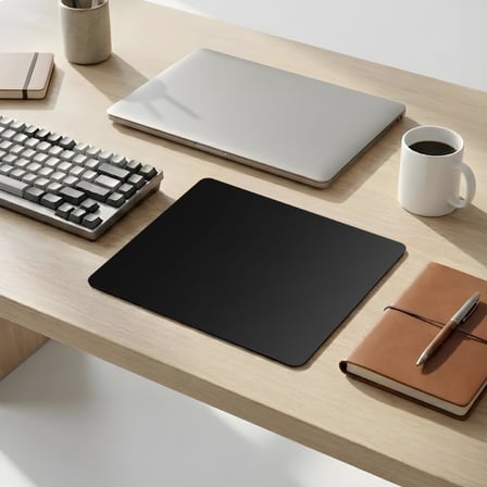 18x22 cm Desenli Baskılı Mouse Pad Kaymaz Kauçuk Taban Ofis ve Home Ofis Kullanımına Uygun Yüksek Baskı Kaliteli Küçük Boy Mouse Pad Bilgisayar Laptop Aksesuarı (Siyah)
