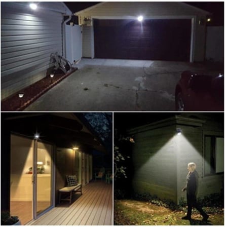 Maxilife Güneş Enerjili Hareket Sensörlü 20 Ledli Duvar Lambası