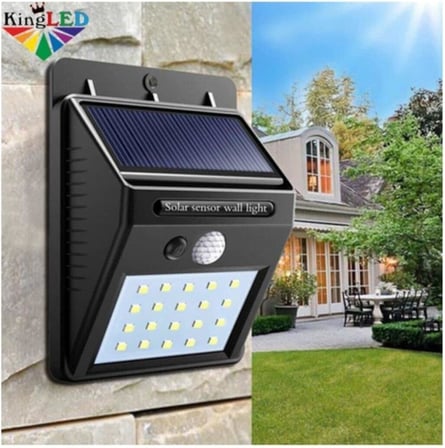 Maxilife Güneş Enerjili Hareket Sensörlü 20 Ledli Duvar Lambası