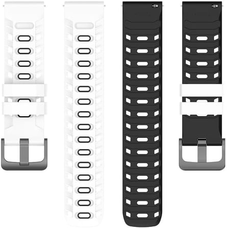 Huawei ile Uyumlu Mecha Style 22mm Kordon GT6/GT6 Pro/GT5/GT5 Pro/GT4/GT3/GT3 Pro/GT2/GT2 Pro 46mm için Nefes Alabilen GT6 Pro Kordonu Yumuşak Doku Çift Renk GT6 Kordon