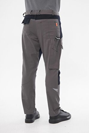 Orange Safety Harman Atak Pantolon Reflektörlü Athens Gri İş Pantolonu