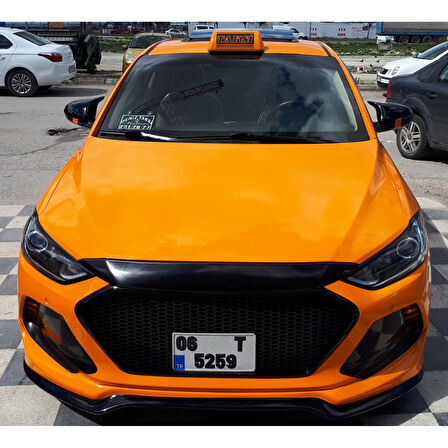 Sts Oto Aksesuar Hyundai Elantra Uyumlu Sinyalsiz 2016-2018 Batman Yarasa Ayna Kapağı Piano Black Abs Plastik