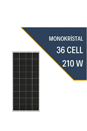 LEXRON 210W WATT MONOKRİSTAL GÜNEŞ PANELİ