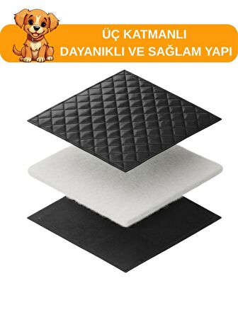 Beylini Evcil Hayvan Araba Koltuk Örtüsü Su Geçirmez Dayanıklı Hamak Tasarım Arka Koltuk Koruma Kılıfı Kaymaz Universal Kedi Köpek Araç Aksesuarları 150X200 cm
