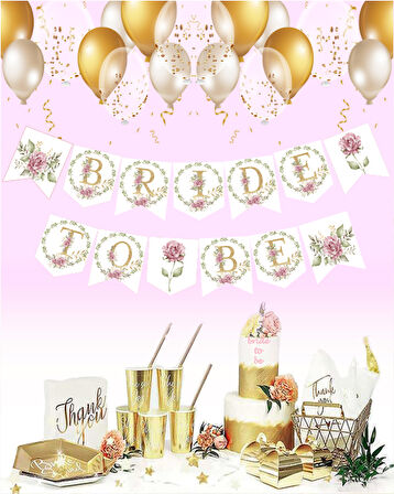 Bride To Be Temalı Uzar Yazı Banner