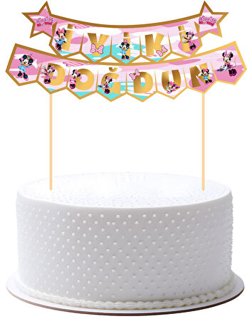 Minnie Mouse Pasta Üstü Banner