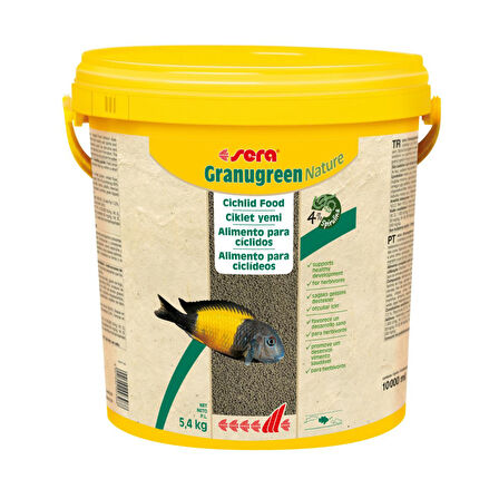 SERA GRANUGREEN BALIK YEMİ AÇIK 1 KG KOVADA BÖLME