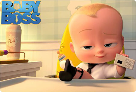 Baby Boss Dikdörtgen Pasta Yenilebilir Resim Baskı 28*19 cm