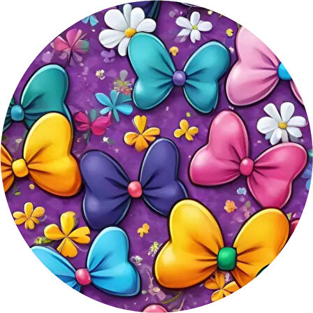 Fiyonk Yuvarlak Pasta Yenilebilir Resim Baskı 20 cm 