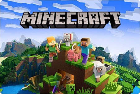 Minecraft Dikdörtgen Pasta Yenilebilir Resim Baskı 28*19 cm