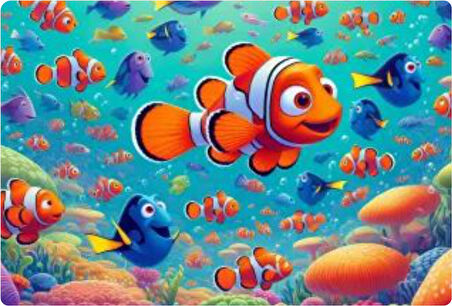 Nemo Dikdörtgen Pasta Yenilebilir Resim Baskı 28*19 cm