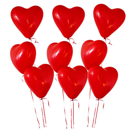 Kalpli Metalik Balon 100 Adet 10 inç 25 cm